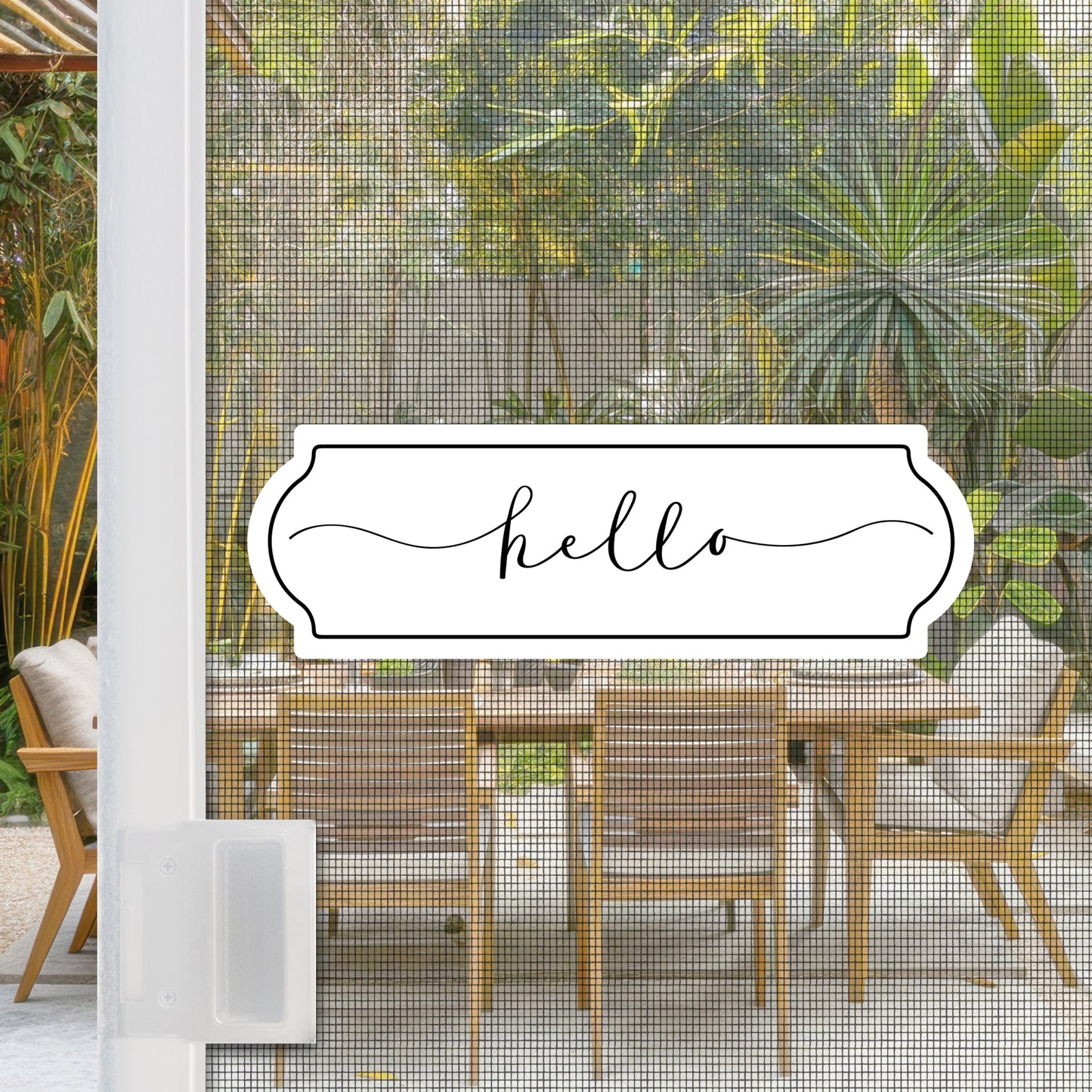 Flexible Screen Door Magnets (Not for Retractable/Glass) - Hello