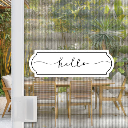 Flexible Screen Door Magnets (Not for Retractable/Glass) - Hello