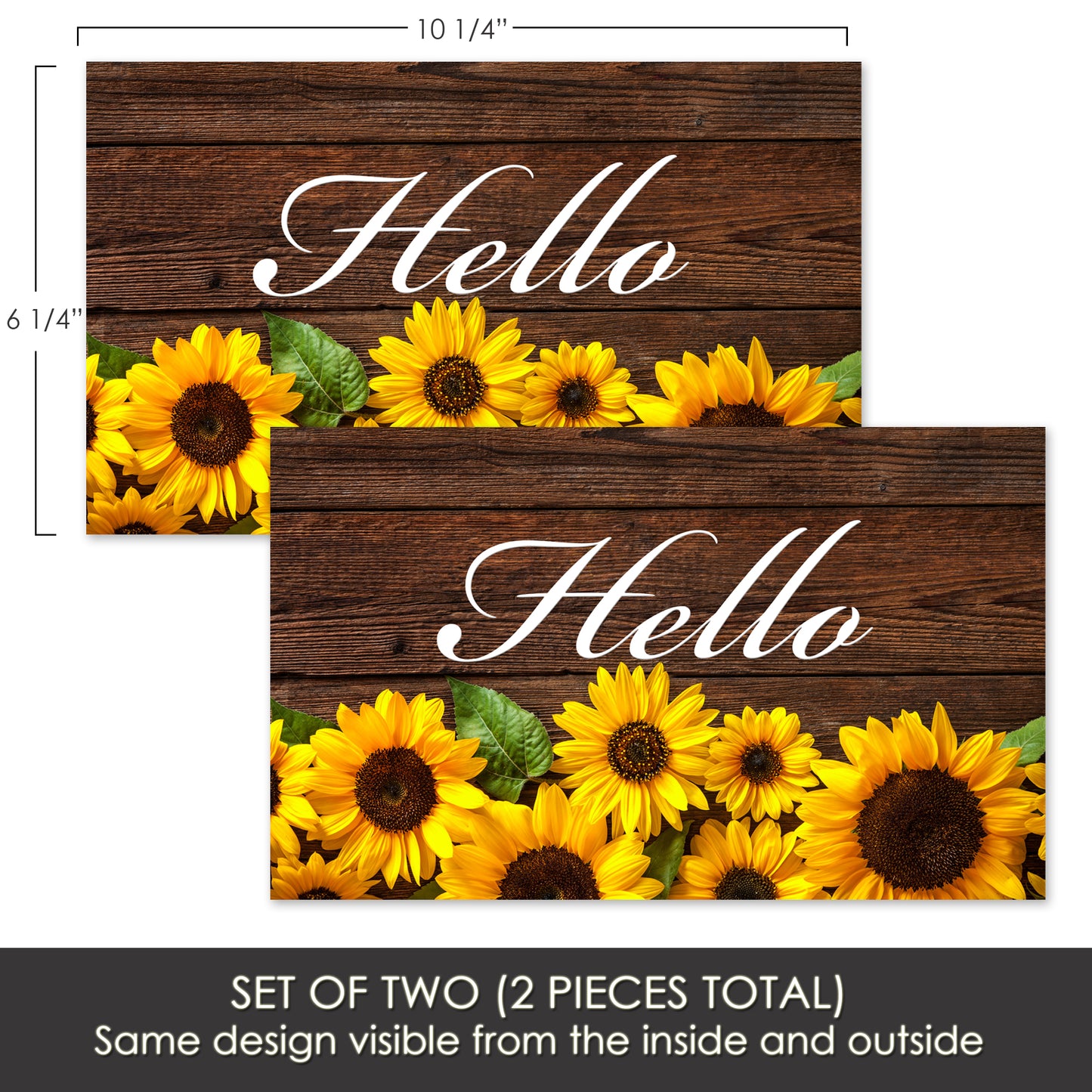Flexible Screen Door Magnets (Not for Retractable/Glass) - Hello Sunflowers