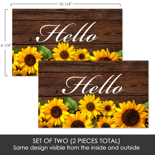 Flexible Screen Door Magnets (Not for Retractable/Glass) - Hello Sunflowers