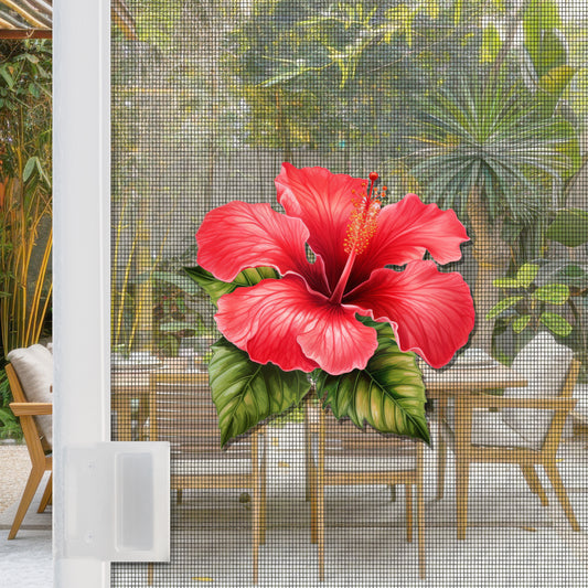 Flexible Screen Door Magnets (Set of 2) - Hibiscus