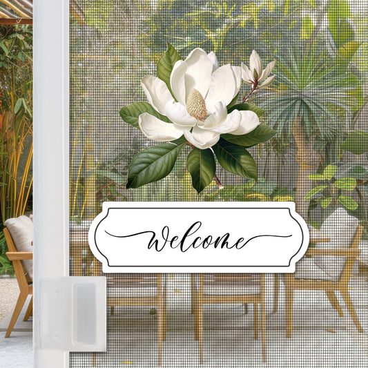 Flexible Screen Door Magnets (Set of 2) - Welcome + Magnolia