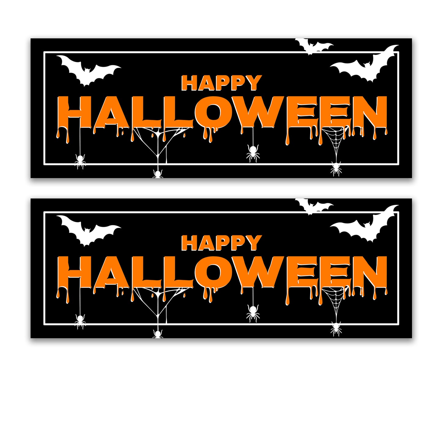 Decorations for Screen Windows & Doors (Set of 2) - Halloween Black