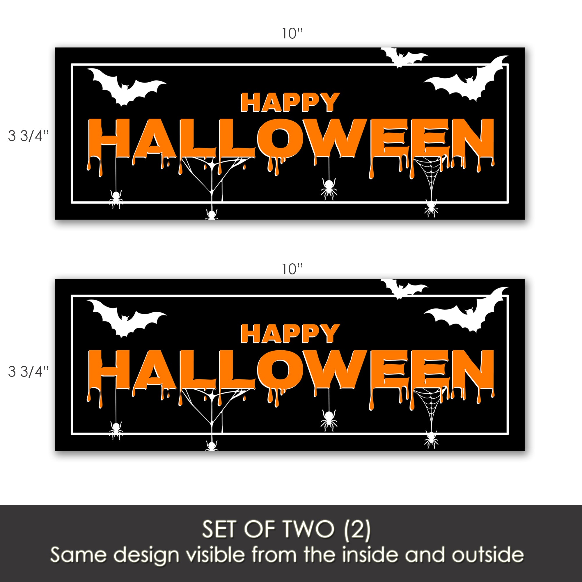 Set of 2024 2 Halloween Black