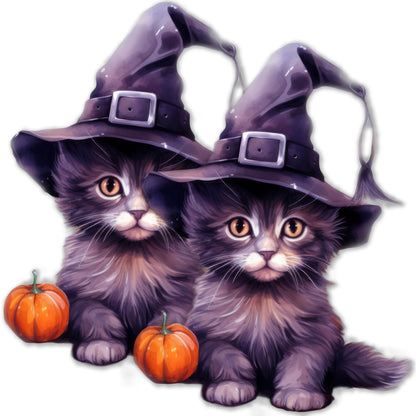 Decorations for Screen Windows & Doors (Set of 2) - Halloween Cat