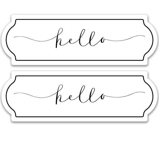 PRE-ORDER Acrylic Screen Magnets for Screen Doors & Windows (Set of 2) - Hello