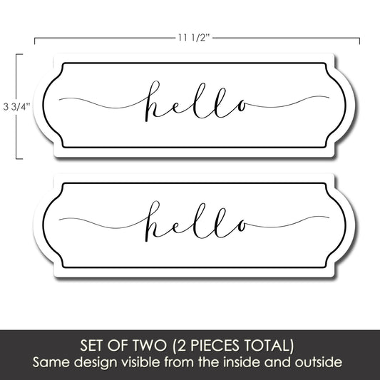 Flexible Screen Door Magnets (Not for Retractable/Glass) - Hello