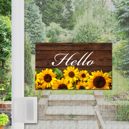 Flexible Screen Door Magnets (Not for Retractable/Glass) - Hello Sunflowers