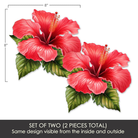 Flexible Screen Door Magnets (Not for Retractable/Glass) - Hibiscus