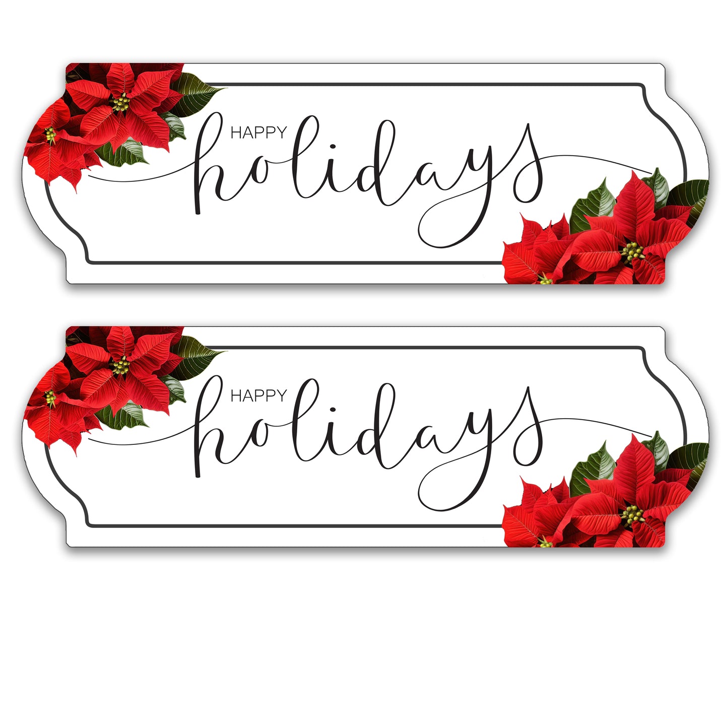 Decorations for Screen Windows & Doors (Set of 2) - Happy Holidays