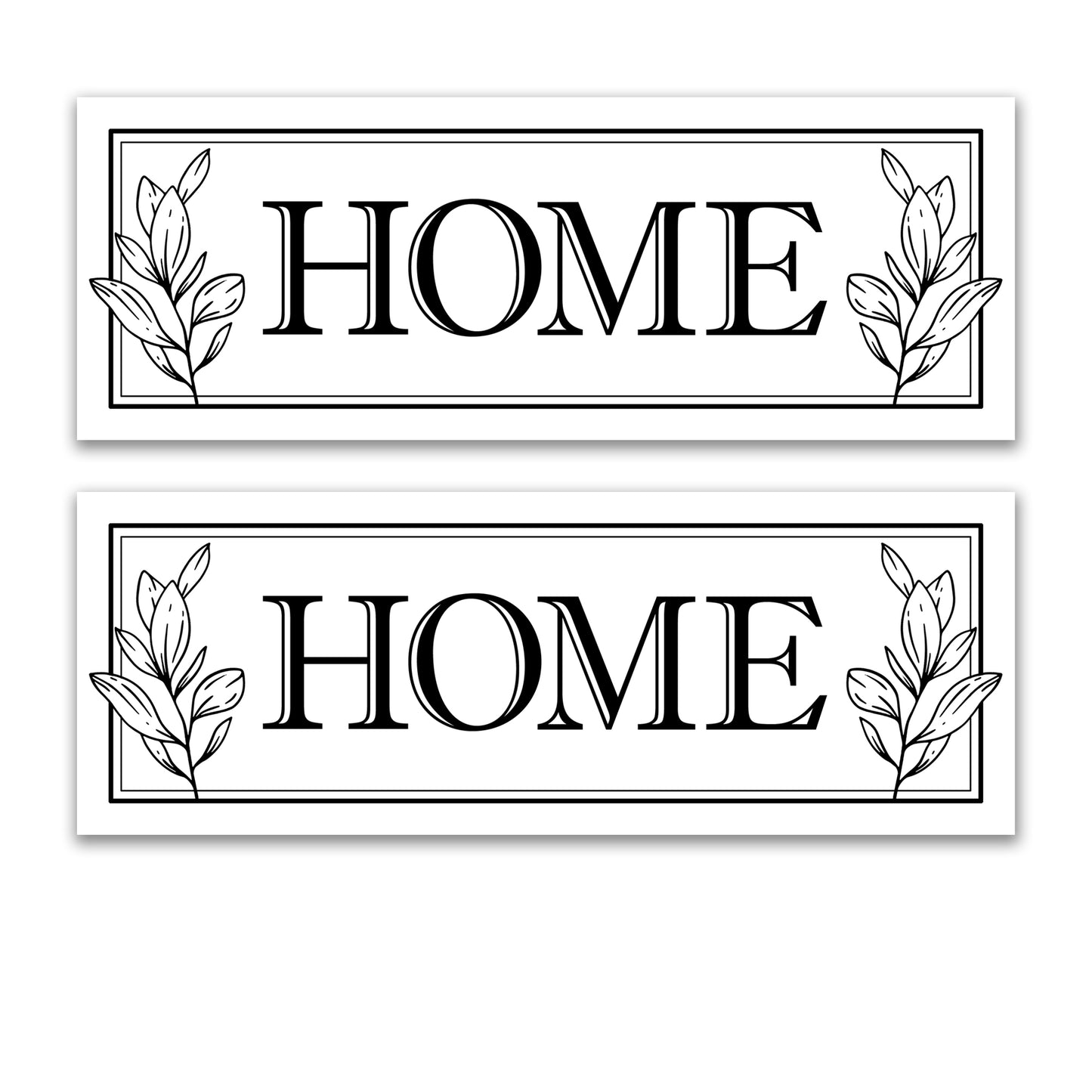 Decorations for Screen Windows & Doors (Set of 2) - Home with Leaves