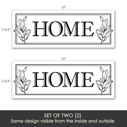 Decorations for Screen Windows & Doors (Set of 2) - Home with Leaves