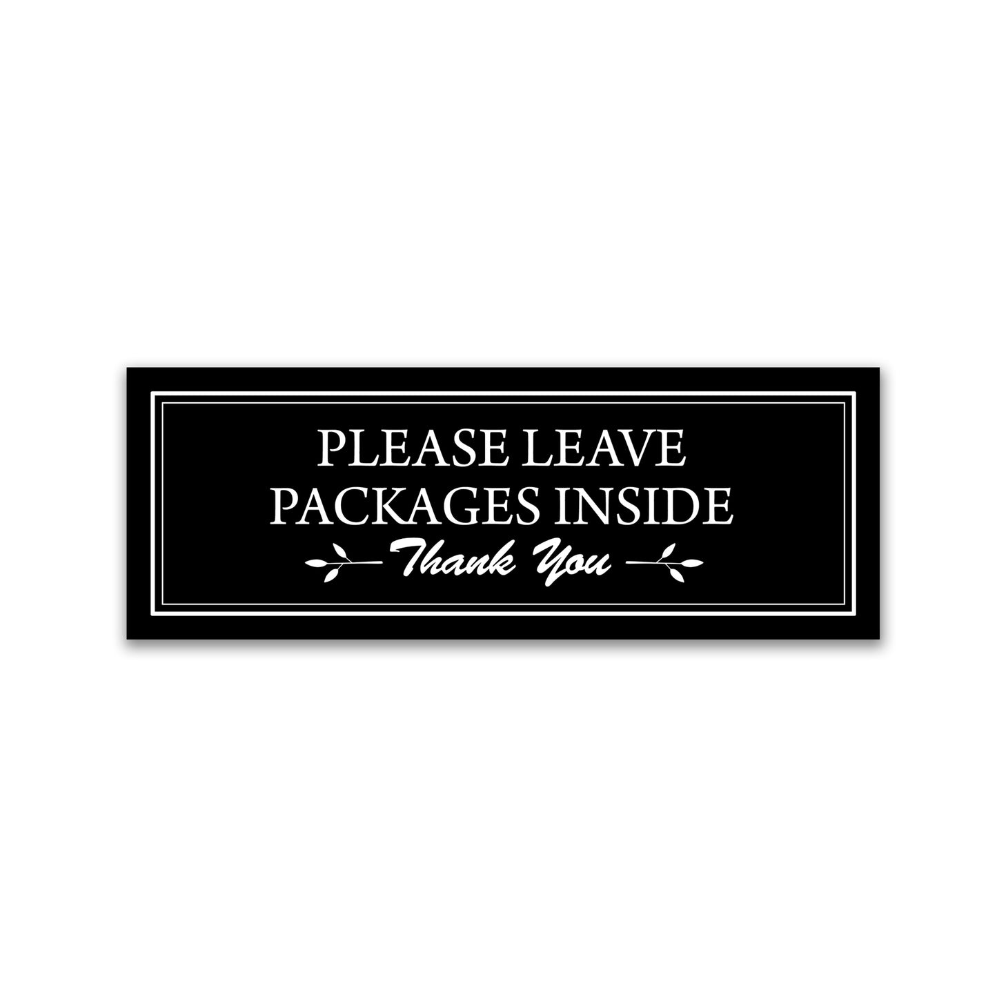 Decorations for Screen Windows & Doors (Set of 2) - (Small) Leave Packages Inside