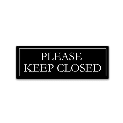 Decorations for Screen Windows & Doors (Set of 2) - (Small) Please Keep Closed