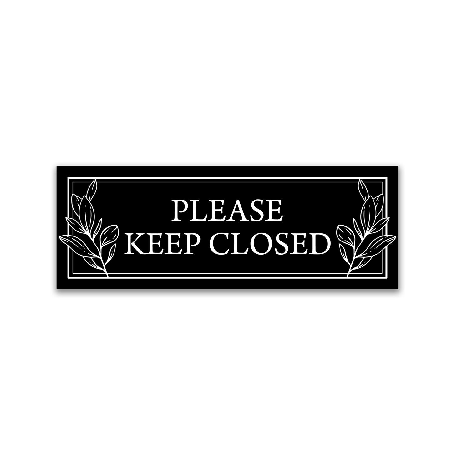 Decorations for Screen Windows & Doors (Set of 2) - (Small) Keep Closed Leaves