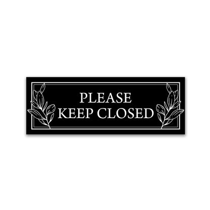 Decorations for Screen Windows & Doors (Set of 2) - (Small) Keep Closed Leaves