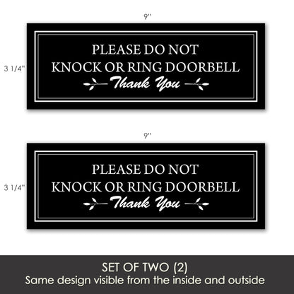 Decorations for Screen Windows & Doors (Set of 2) - (Small) Do Not Knock