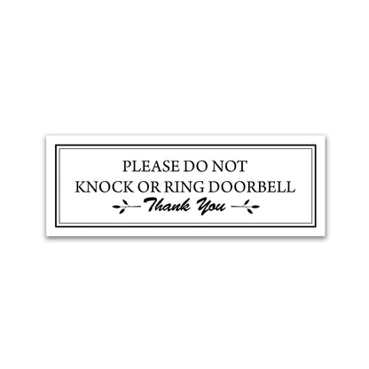 Decorations for Screen Windows & Doors (Set of 2) - (Small) Do Not Knock White