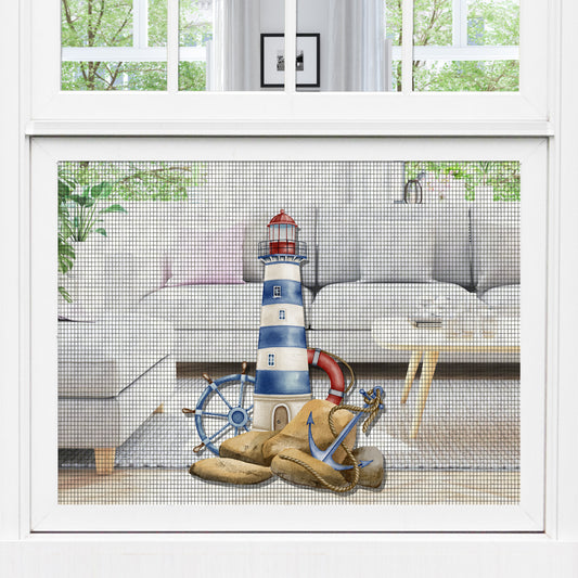 Decorations for Screen Windows & Doors (Set of 2) - (Small) Lighthouse