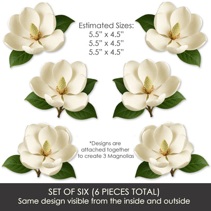 Flexible Screen Door Magnets (Not for Retractable/Glass) - Magnolias Variety