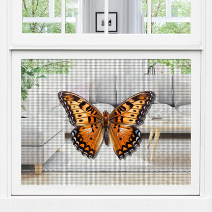 Decorations for Screen Windows & Doors (Set of 2) - Orange Butterfly