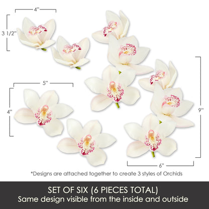 Flexible Screen Door Magnets (Not for Retractable/Glass) - Orchids Variety