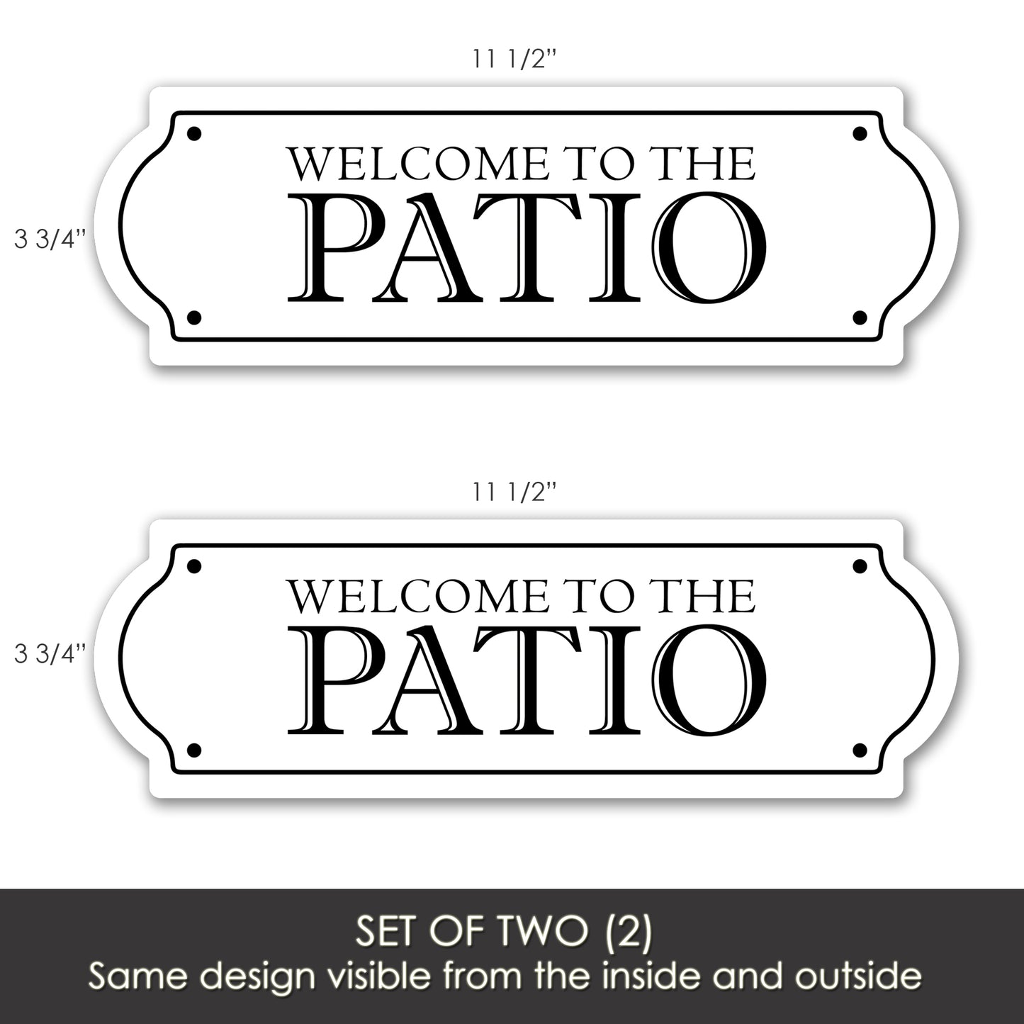 Decorations for Screen Windows & Doors (Set of 2) - Patio