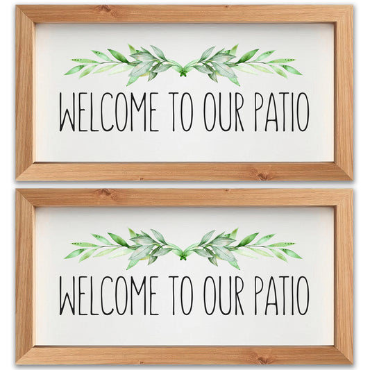 Acrylic Screen Magnets for Screen Doors & Windows (Set of 2) - Patio Faux Wooden
