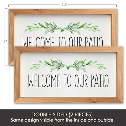 Acrylic Screen Magnets for Screen Doors & Windows (Set of 2) - Patio Faux Wooden