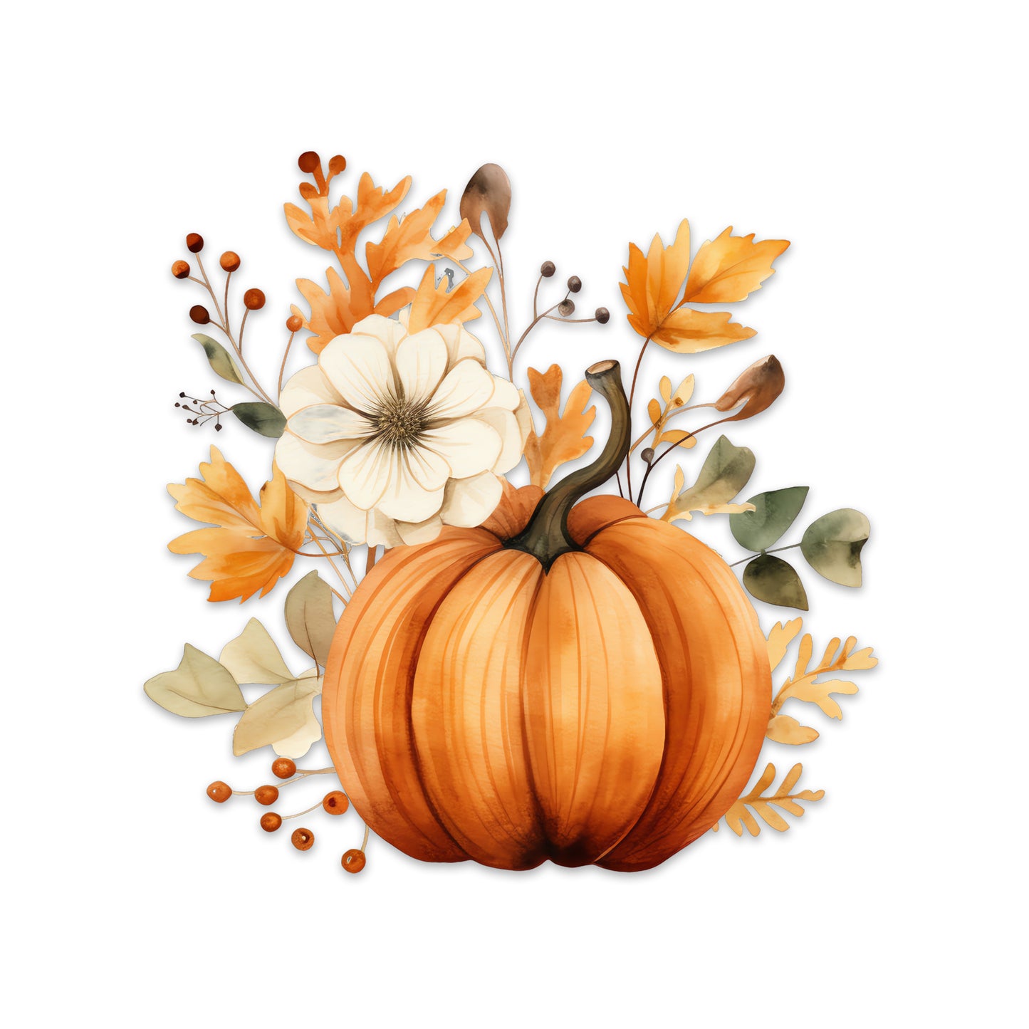 Decorations for Screen Windows & Doors (Set of 2) - (Small) Autumn Pumpkin