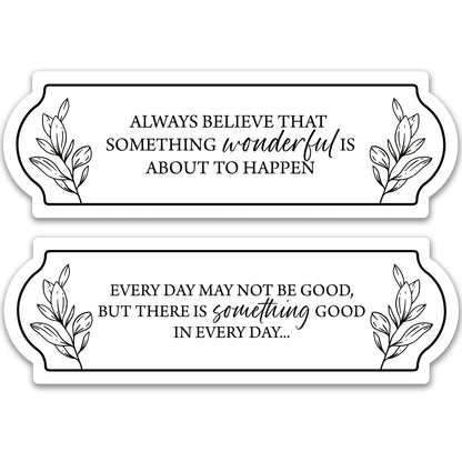 Decorations for Screen Windows & Doors (Set of 2) - Positive Thoughts