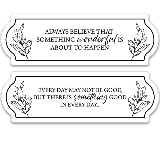 Decorations for Screen Windows & Doors (Set of 2) - Positive Thoughts