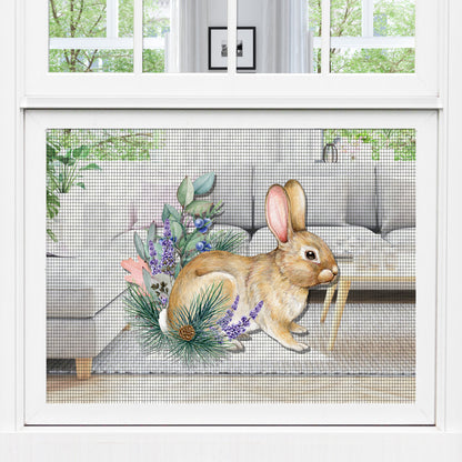 Decorations for Screen Windows & Doors (Set of 2) - Vintage Rabbit