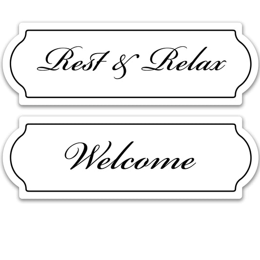 Decorations for Screen Windows & Doors (Set of 2) - Rest and Relax