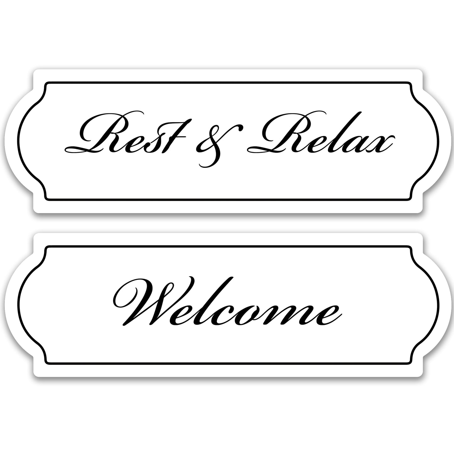 Decorations for Screen Windows & Doors (Set of 2) - Rest and Relax