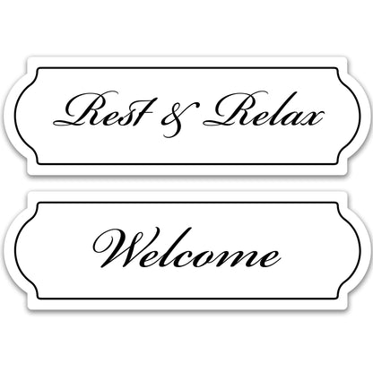 Decorations for Screen Windows & Doors (Set of 2) - Rest and Relax