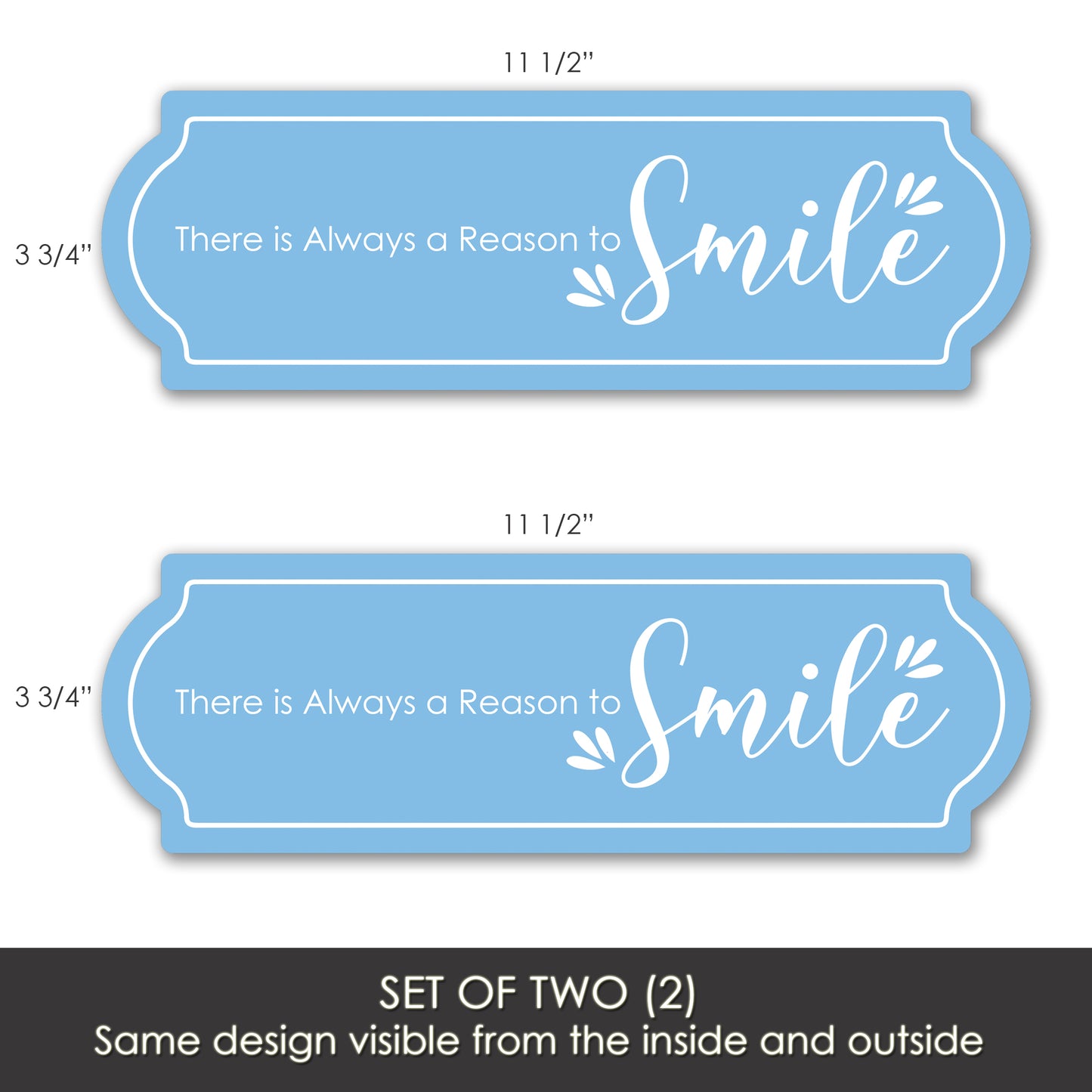 Decorations for Screen Windows & Doors (Set of 2) - Reason to Smile