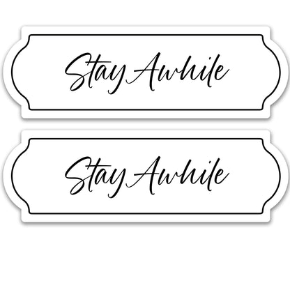 Decorations for Screen Windows & Doors (Set of 2) - Stay Awhile