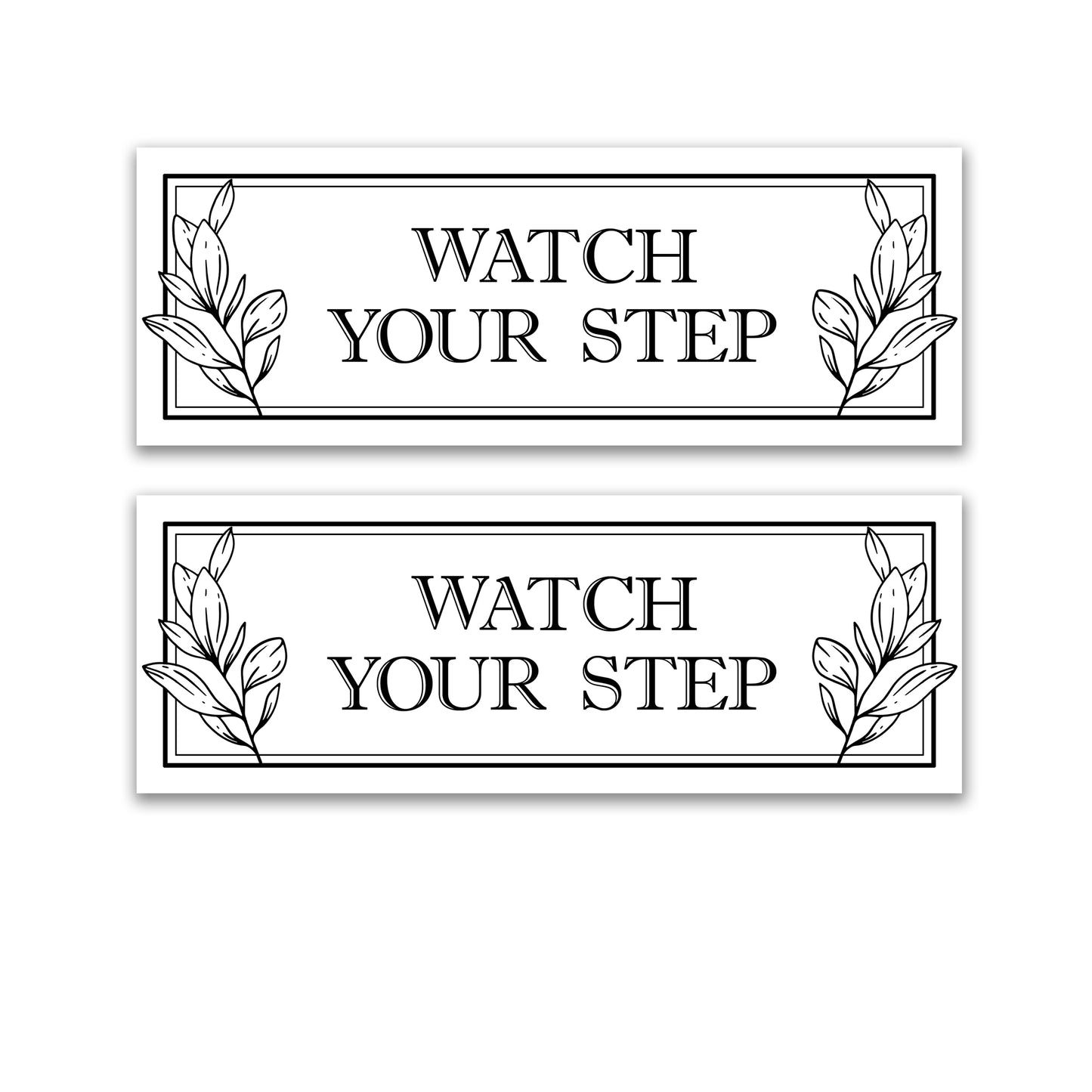 Decorations for Screen Windows & Doors (Set of 2) - (Small) Watch Your Step