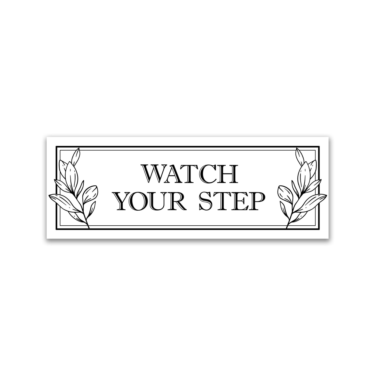 Decorations for Screen Windows & Doors (Set of 2) - (Small) Watch Your Step