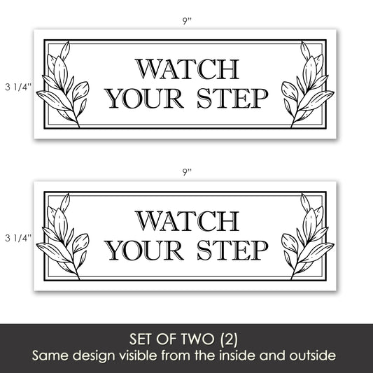 Flexible Screen Door Magnets (Not for Retractable/Glass) - Watch Your Step