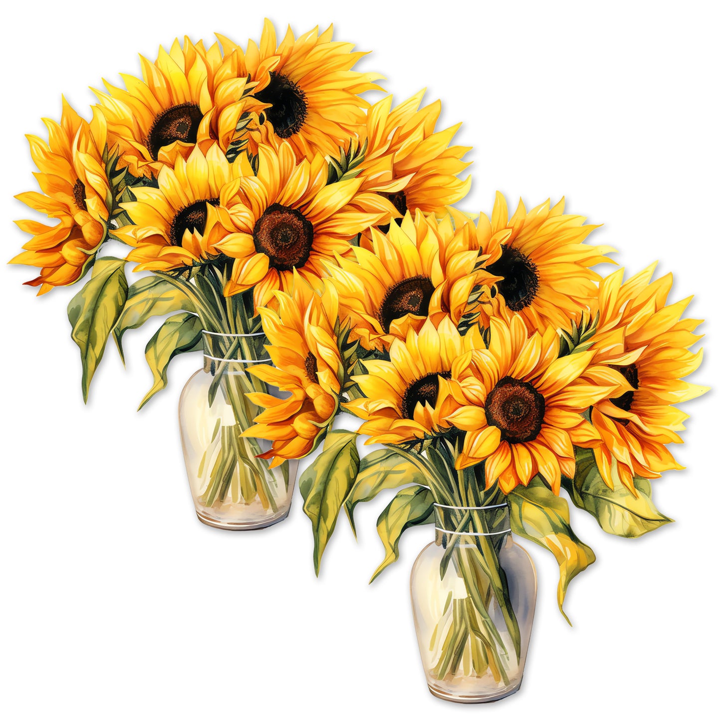 Decorations for Screen Windows & Doors (Set of 2) - (Small) Sunflowers