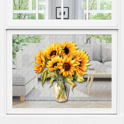 Decorations for Screen Windows & Doors (Set of 2) - (Small) Sunflowers