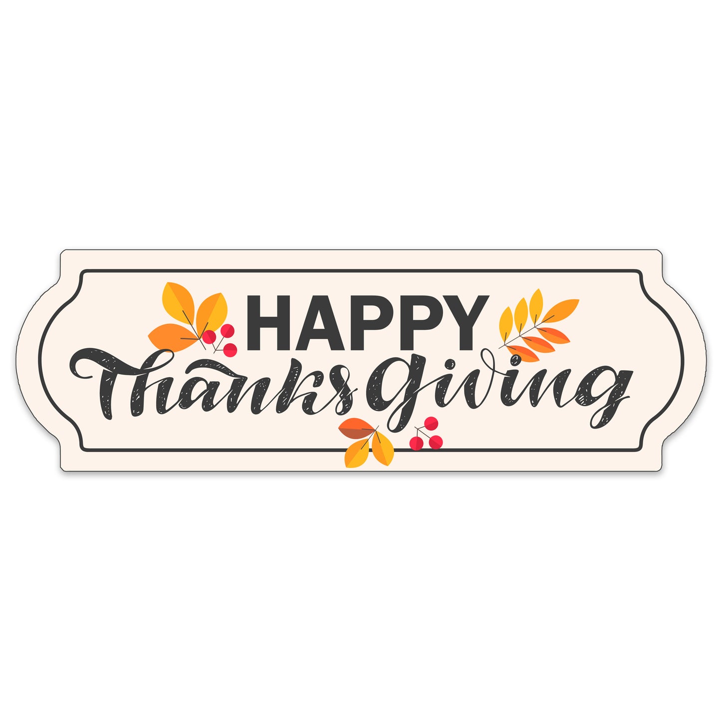 Decorations for Screen Windows & Doors (Set of 2) - Happy Thanksgiving