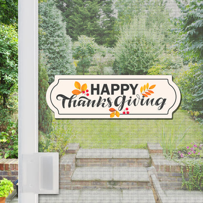 Decorations for Screen Windows & Doors (Set of 2) - Happy Thanksgiving