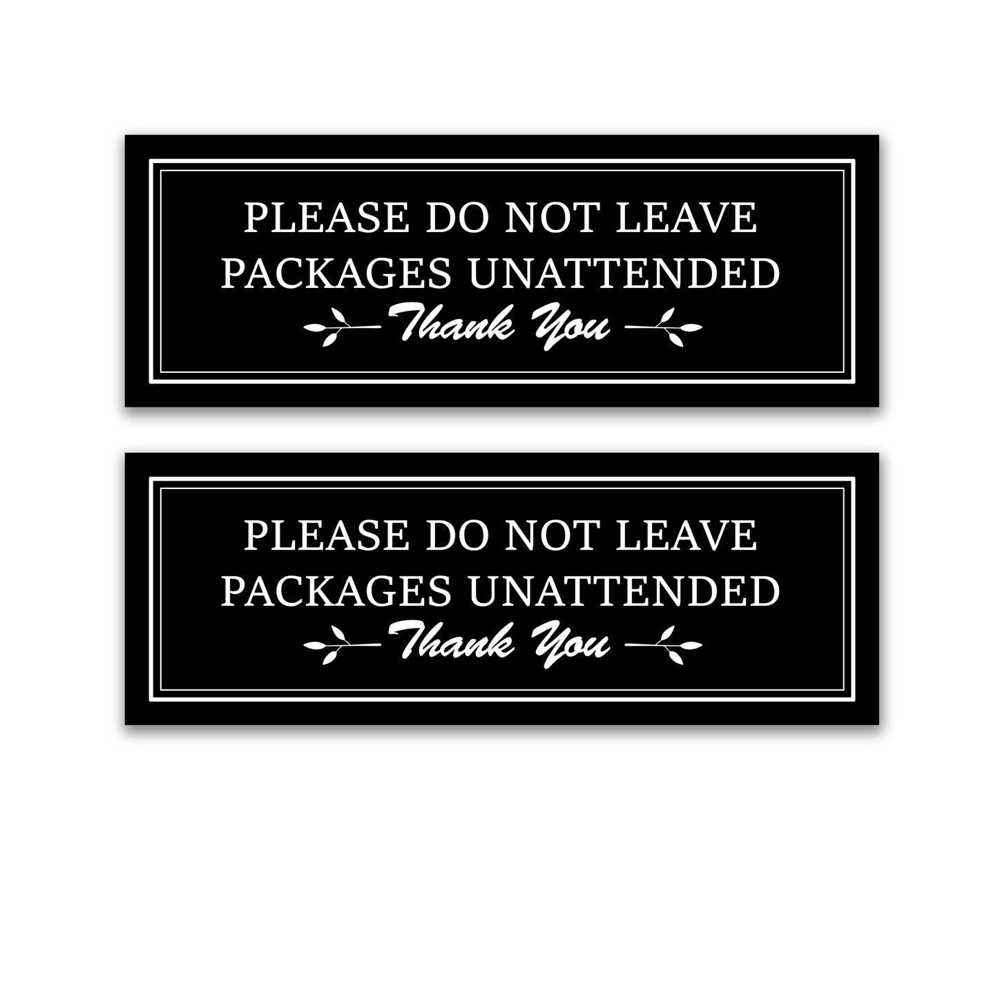 Decorations for Screen Windows & Doors (Set of 2) - (Small) Packages Unattended