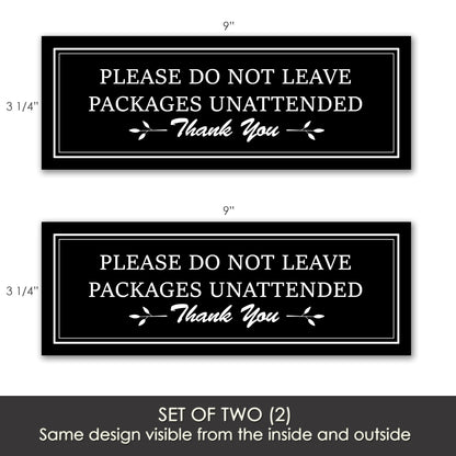 Decorations for Screen Windows & Doors (Set of 2) - (Small) Packages Unattended