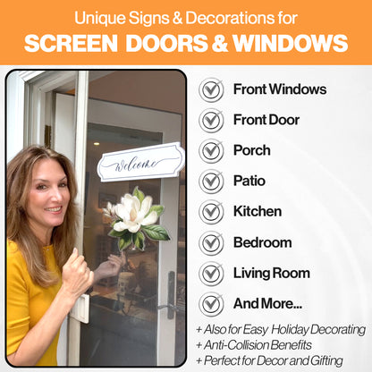 Decorations for Screen Windows & Doors (Set of 4) - Porch + Magnolia