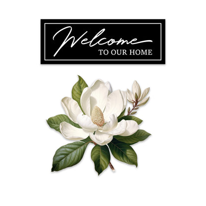 Decorations for Screen Windows & Doors (Set of 4) - Welcome to Our Home + Magnolia