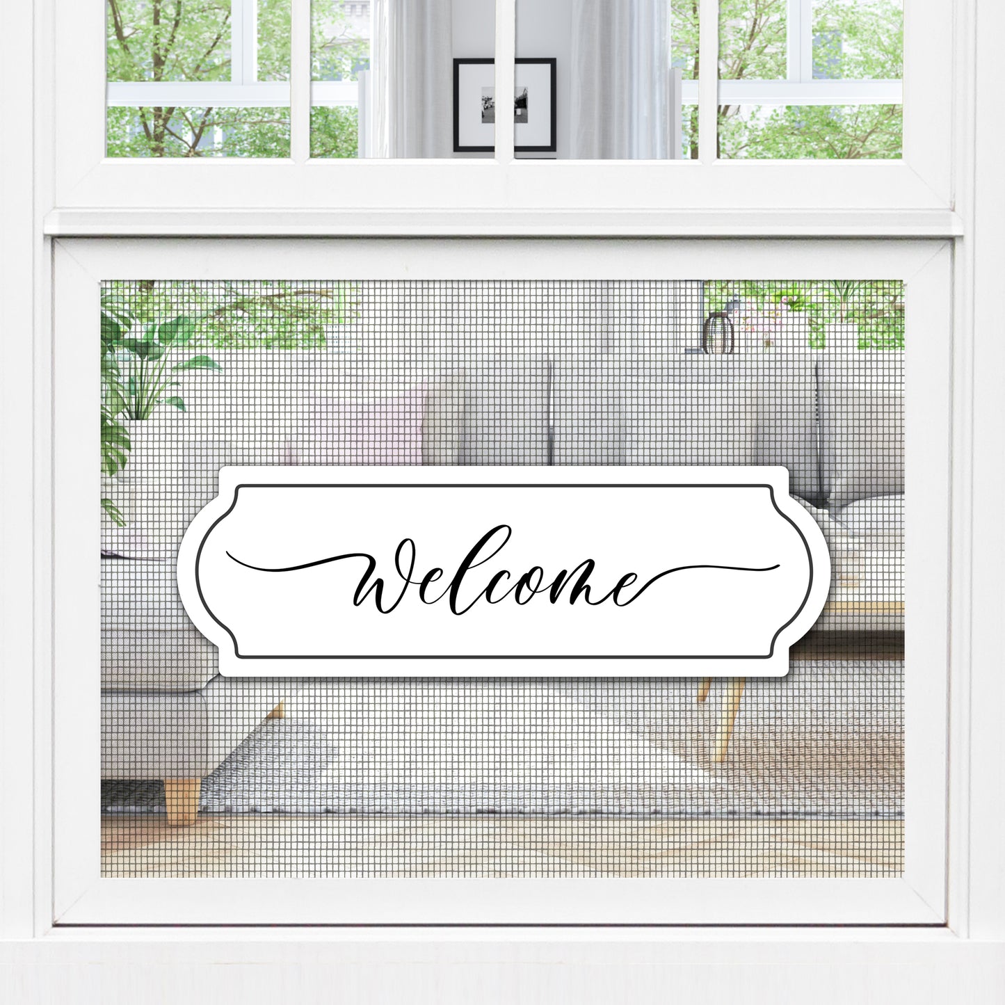 Decorations for Screen Windows & Doors (Set of 2) - Welcome